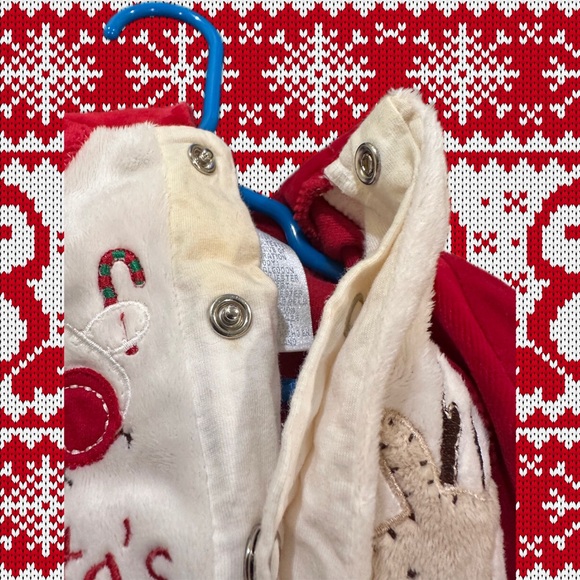 Miniwear Classics Christmas Sleeper Size 0-3M Baby Regular Long Sleeve Red - Picture 4 of 4